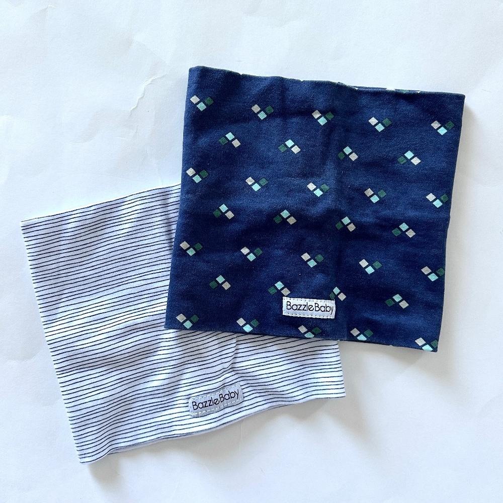 Bazzle Baby Drool Bibs Infinity Scarf 2 Bandobibs Blue